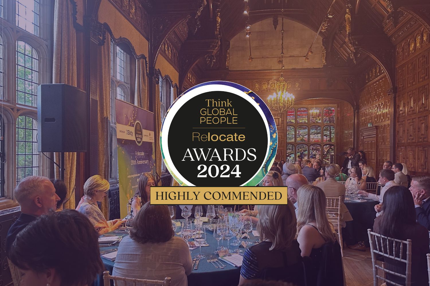 Celebrating recognition at Relocate and Think Global People Awards - Icon